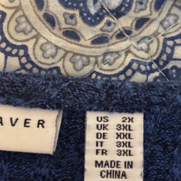 NWOT Susan Graver Ribbed Sweater Knit Tunic with Hi-Low Hem 2XL - Picture 3 of 7